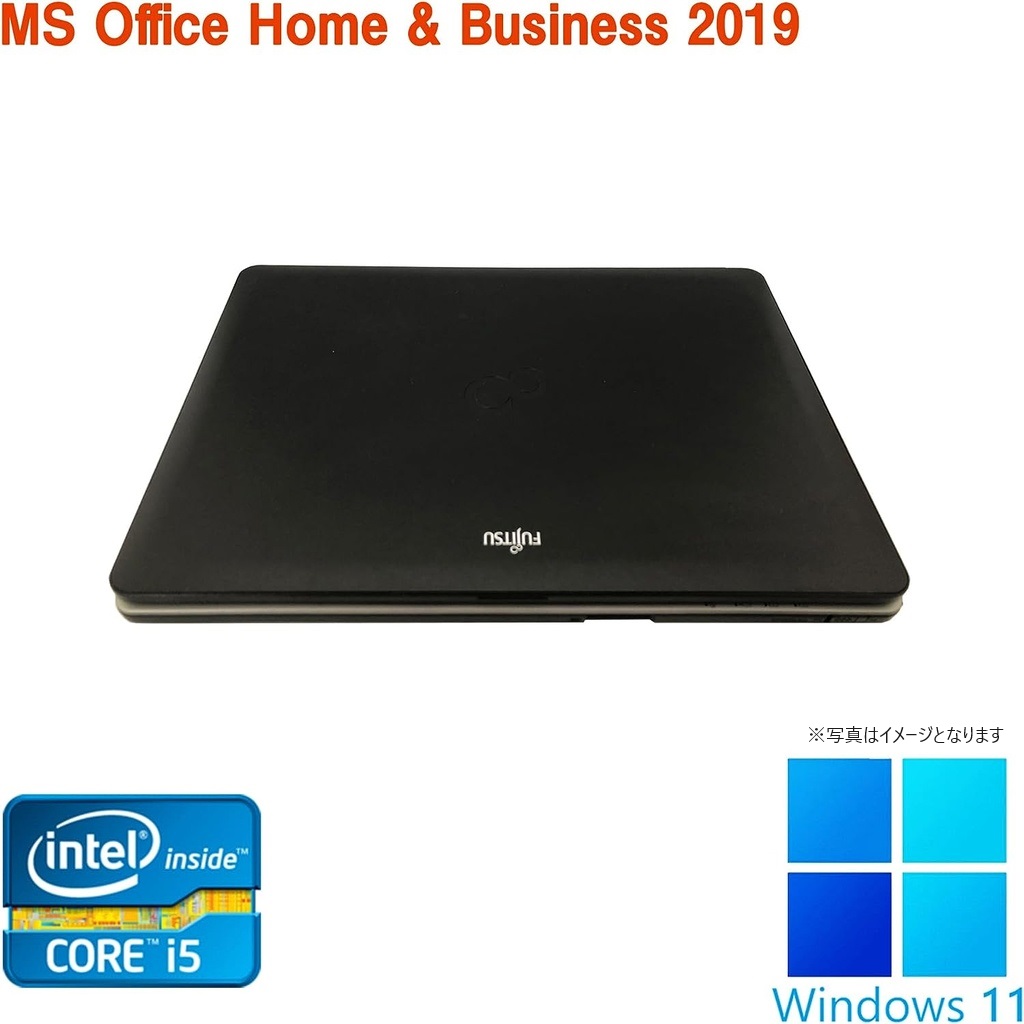 富士通 ノートPC S762/12.1型/Win 11 Pro/MS Office H&B 2019/Core i5-3320M/WIFI/Bluetooth/DVD/8GB/256GB SSD (整備済み品)