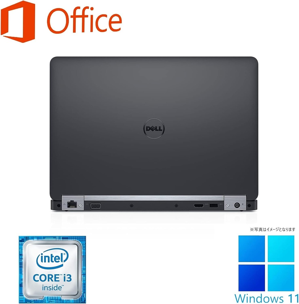 DELL ノートPC E5270/12.5型/Win 11 Pro/MS Office H&B 2019/Core i3-6100U/WEBカメラ/WIFI/Bluetooth/HDMI/8GB/256GB SSD (整備済み品)