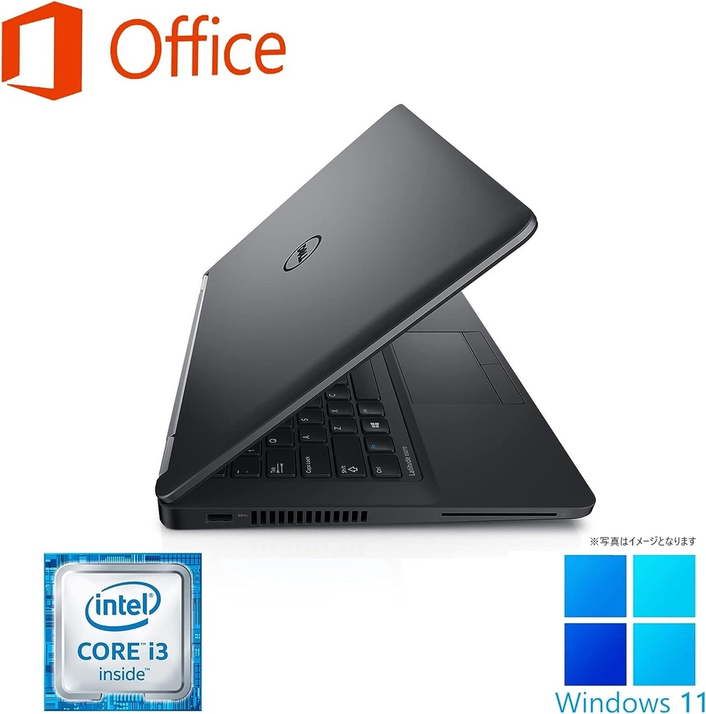 DELL ノートPC E5270/12.5型/Win 11 Pro/MS Office H&B 2019/Core i3-6100U/WEBカメラ/WIFI/Bluetooth/HDMI/8GB/256GB SSD (整備済み品)