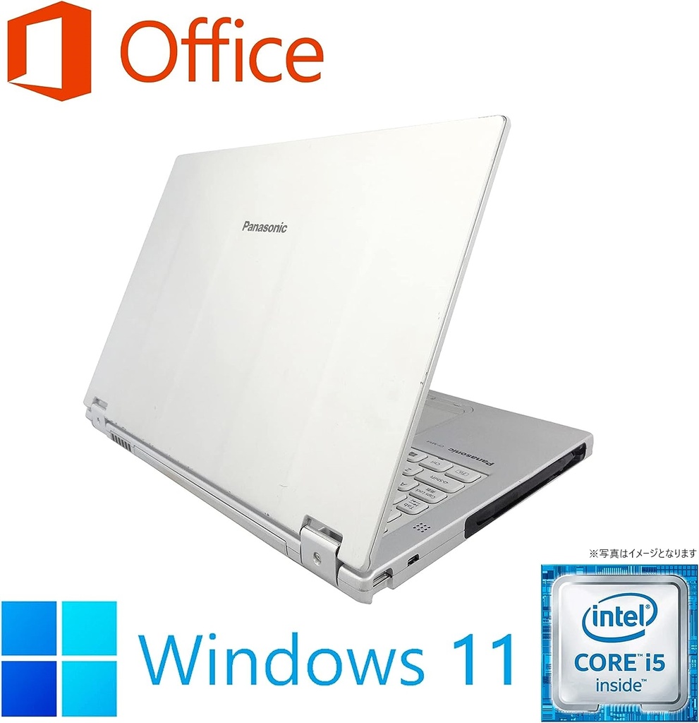 Panasonic ノートPC CF-MX5/12.5型フルHD/Win 11 Pro/MS Office H&B 2019/Core i5-6300U/WEBカメラ/WIFI/Bluetooth/HDMI/8GB/512GB SSD (整備済み品)