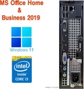 DELL デスクトップPC 9020/Win 11 Pro/MS Office H&B 2019/Core i3-4130/WIFI/Bluetooth/DVD/8GB/256GB SSD (整備済み品)