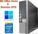 DELL デスクトップPC 9020/Win 11 Pro/MS Office H&B 2019/Core i3-4130/WIFI/Bluetooth/DVD/8GB/256GB SSD (整備済み品)