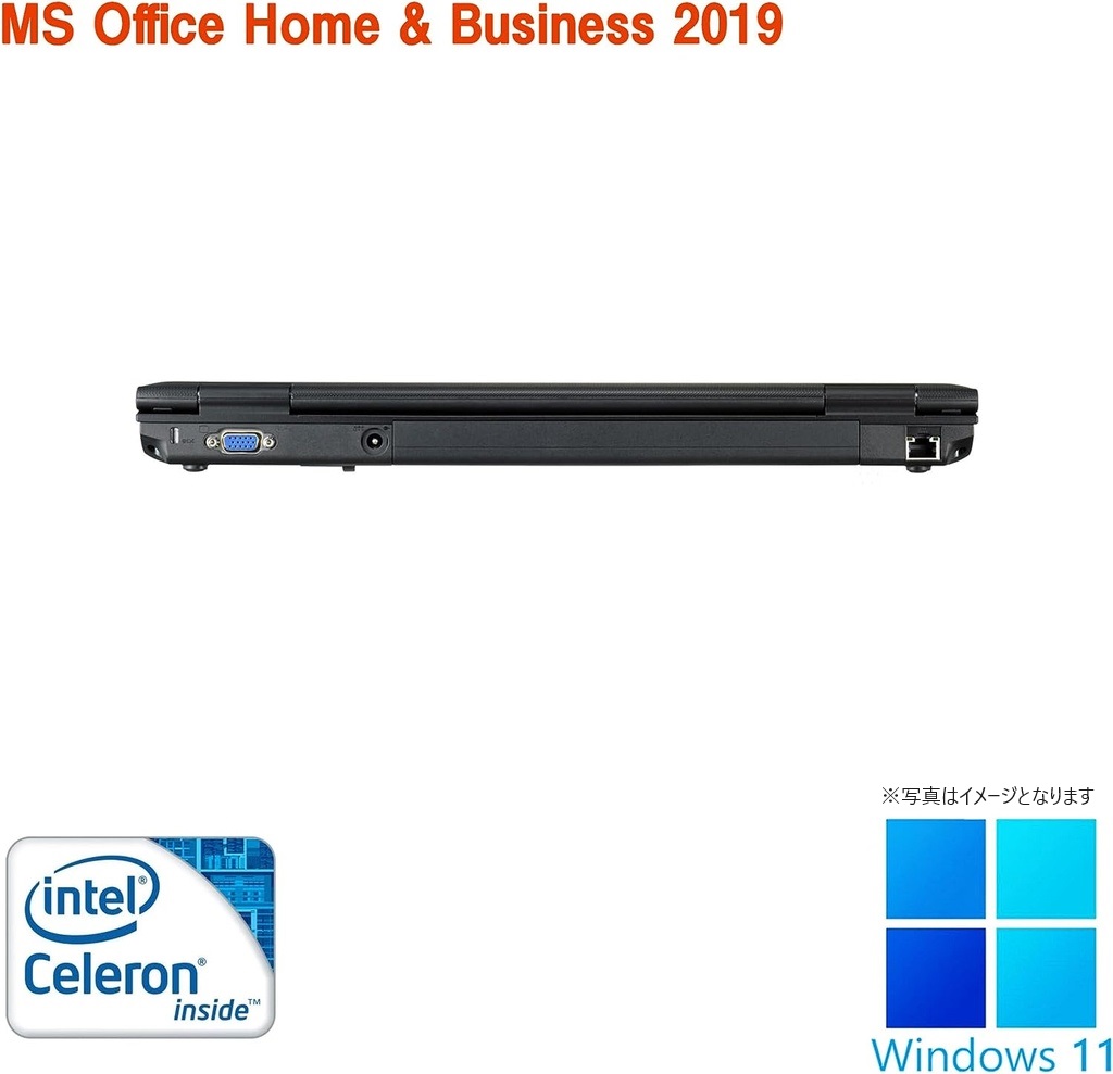 東芝 ノートPC B452/15.6型/Win 11 Pro/MS Office H&B 2019/Celeron B820/WIFI/Bluetooth/DVD/8GB/256GB SSD (整備済み品)
