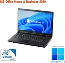 東芝 ノートPC B452/15.6型/Win 11 Pro/MS Office H&B 2019/Celeron B820/WIFI/Bluetooth/DVD/8GB/256GB SSD (整備済み品)