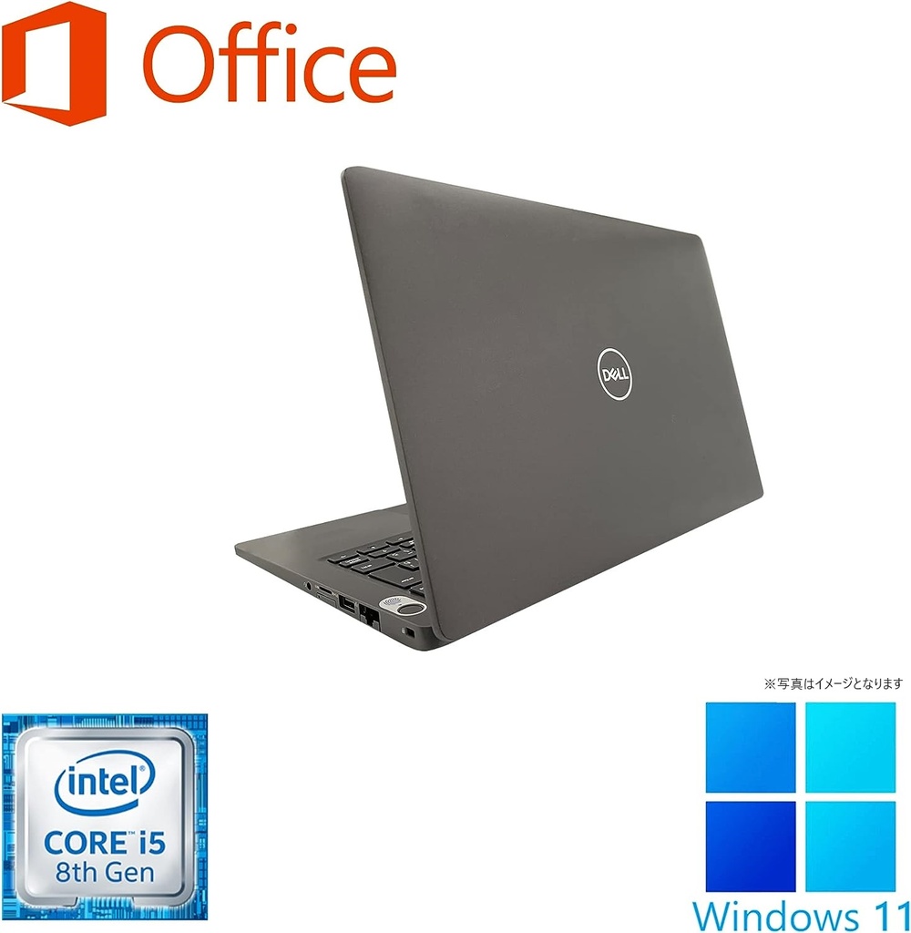 DELL ノートPC 5300/13.3型フルHD/Win 11 Pro/MS Office H&B 2019/Core i5-8365U/WEBカメラ/WIFI/Bluetooth/HDMI/16GB/256GB SSD (整備済み品)