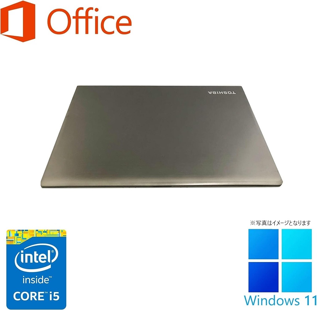 東芝 ノートPC R634/13型/Win 11 Pro/MS Office H&B 2019/Core i5-4210U/WIFI/Bluetooth/HDMI/8GB/256GB SSD (整備済み品)