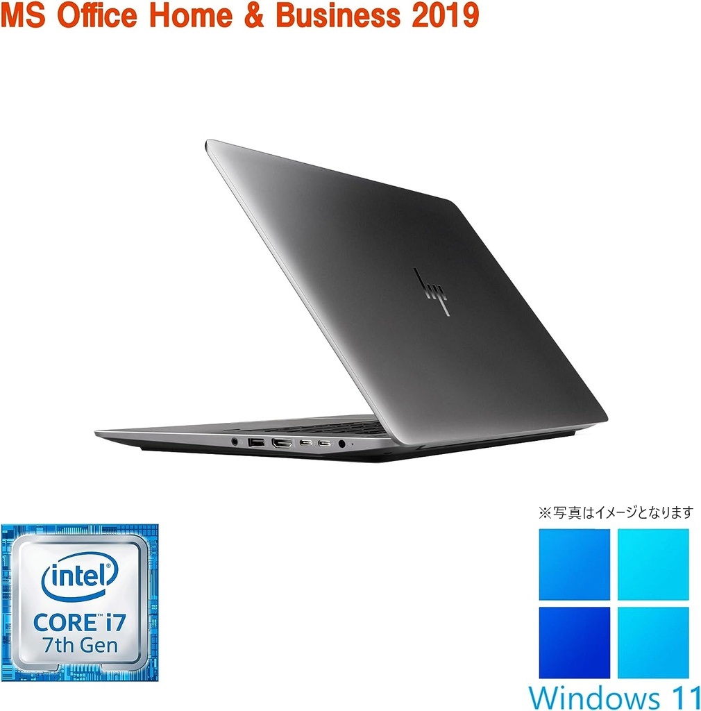 HP (エイチピー) ノートPC ZBook G4/15.6型フルHD/タッチパネル/Win 11 Pro/MS Office H&B 2019/Core i7-7700HQ/WEBカメラ/WIFI/Bluetooth/HDMI/16GB/512GB SSD (整備済み品)