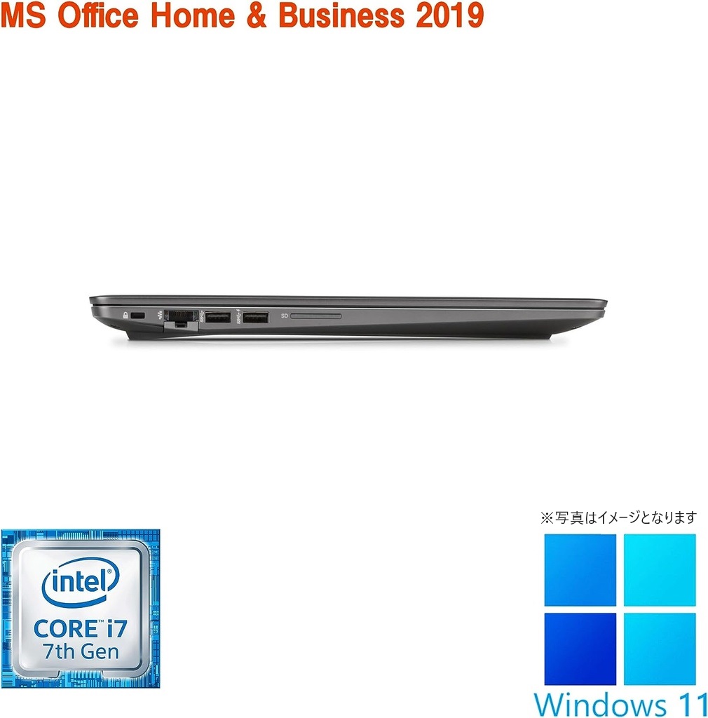 HP (エイチピー) ノートPC ZBook G4/15.6型フルHD/タッチパネル/Win 11 Pro/MS Office H&B 2019/Core i7-7700HQ/WEBカメラ/WIFI/Bluetooth/HDMI/16GB/512GB SSD (整備済み品)