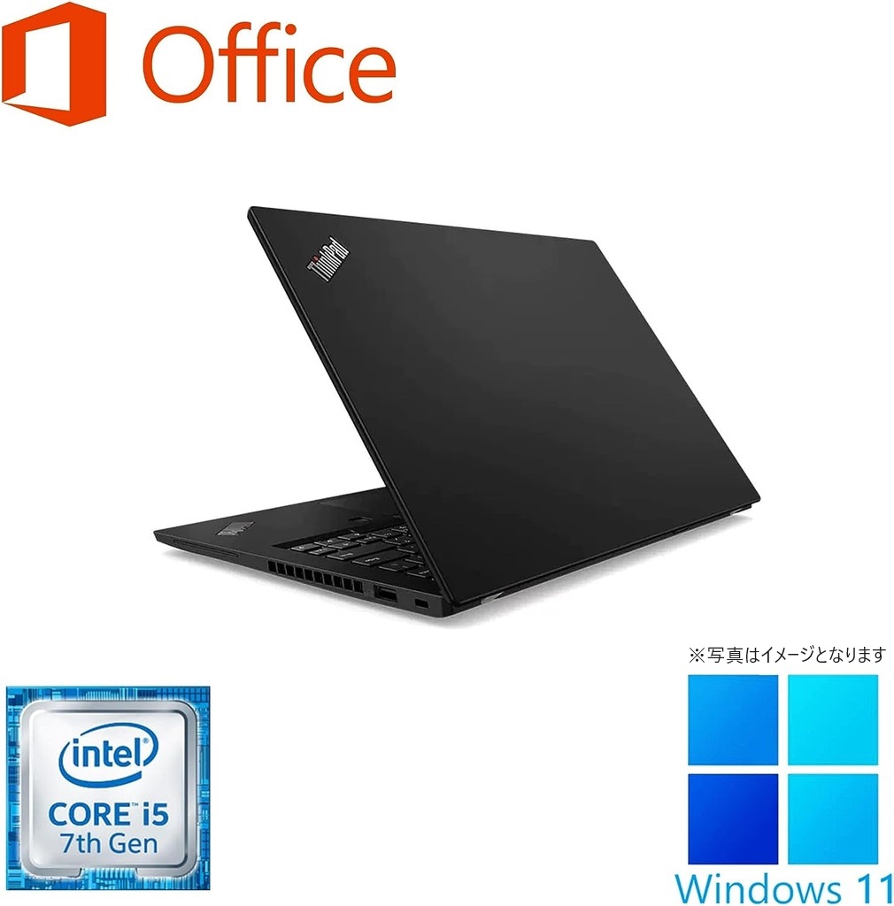 Lenovo (レノボ) ノートPC ThinkPad13/13.3型/Win 11 Pro/MS Office H&B 2019/Core i5-7300U/WEBカメラ/WIFI/Bluetooth/HDMI/Type-C/8GB/256GB SSD (整備済み品)