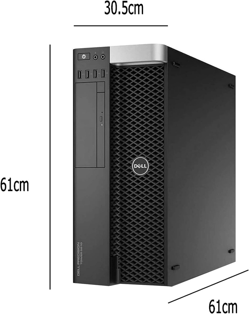 DELL デスクトップPC 5810タワー/Win 11 Pro/MS Office H&B 2019/XEON E5-1603/WIFI/Bluetooth/DVD-RW/16GB/512GB SSD (整備済み品)