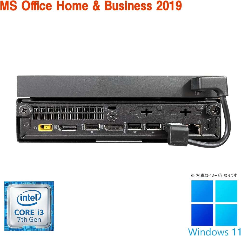 HP (エイチピー) ミニPC 400G3/Win 11 Pro/MS Office H&B 2019/Core i5-6500T/WIFI/Bluetooth/Type-C/8GB/256GB SSD (整備済み品)