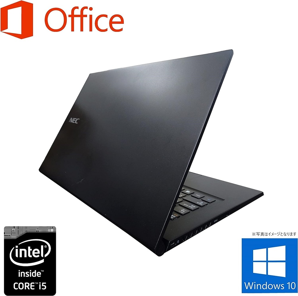 NEC ノートPC VG-J/13.3型2K液晶(2560x1440)/Win 11 Pro/MS Office H&B 2019/Core i5-4210U/WIFI/Bluetooth/HDMI/4GB/512GB SSD (整備済み品)