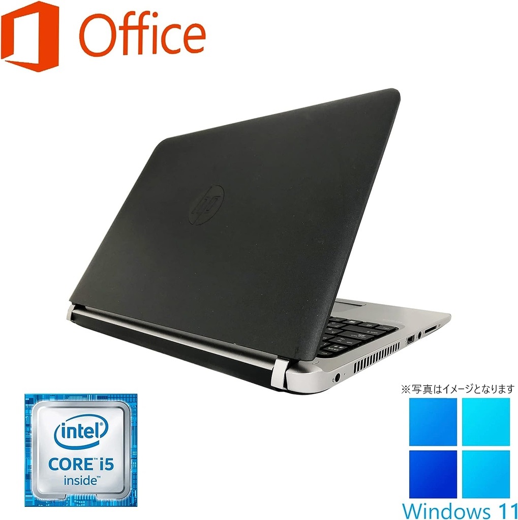 HP (エイチピー) ノートPC 430G3/13型/Win 11 Pro/MS Office H&B 2019/Core i5-6200U/WIFI/Bluetooth/HDMI/8GB/512GB SSD (整備済み品)