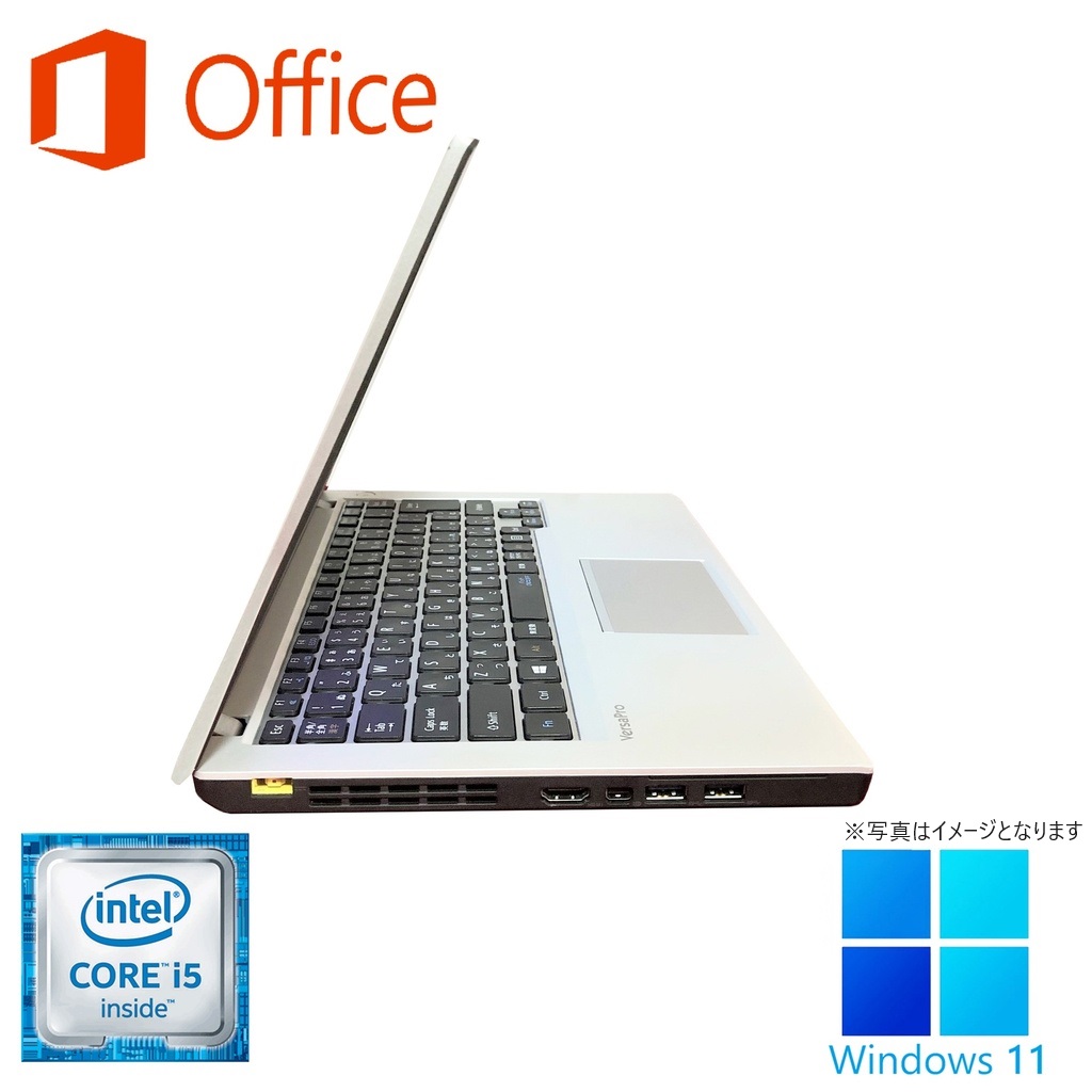 ノートPC ノートパソコン 中古パソコン MS Office2019 Windows10 第6世代Corei5 12.5型 メモリ8GB SSD256GB カメラ内蔵可 Bluetooth 無線 USB3.0 NEC VB-T