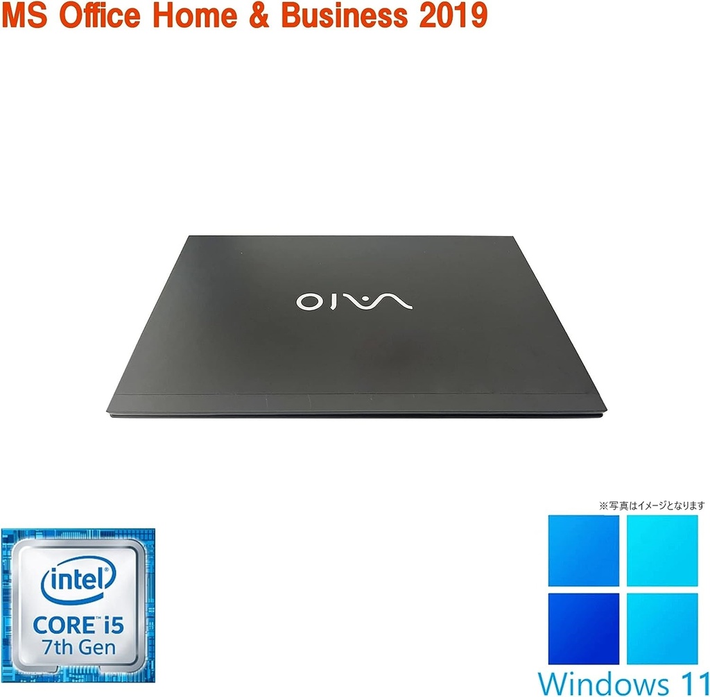 SONY ノートPC VJPG11C12N/13.3型フルHD/Win 11 Pro/MS Office H&B 2019/Core i5-7200U/WEBカメラ/WIFI/Bluetooth/HDMI/8GB/128GB SSD (整備済み品)