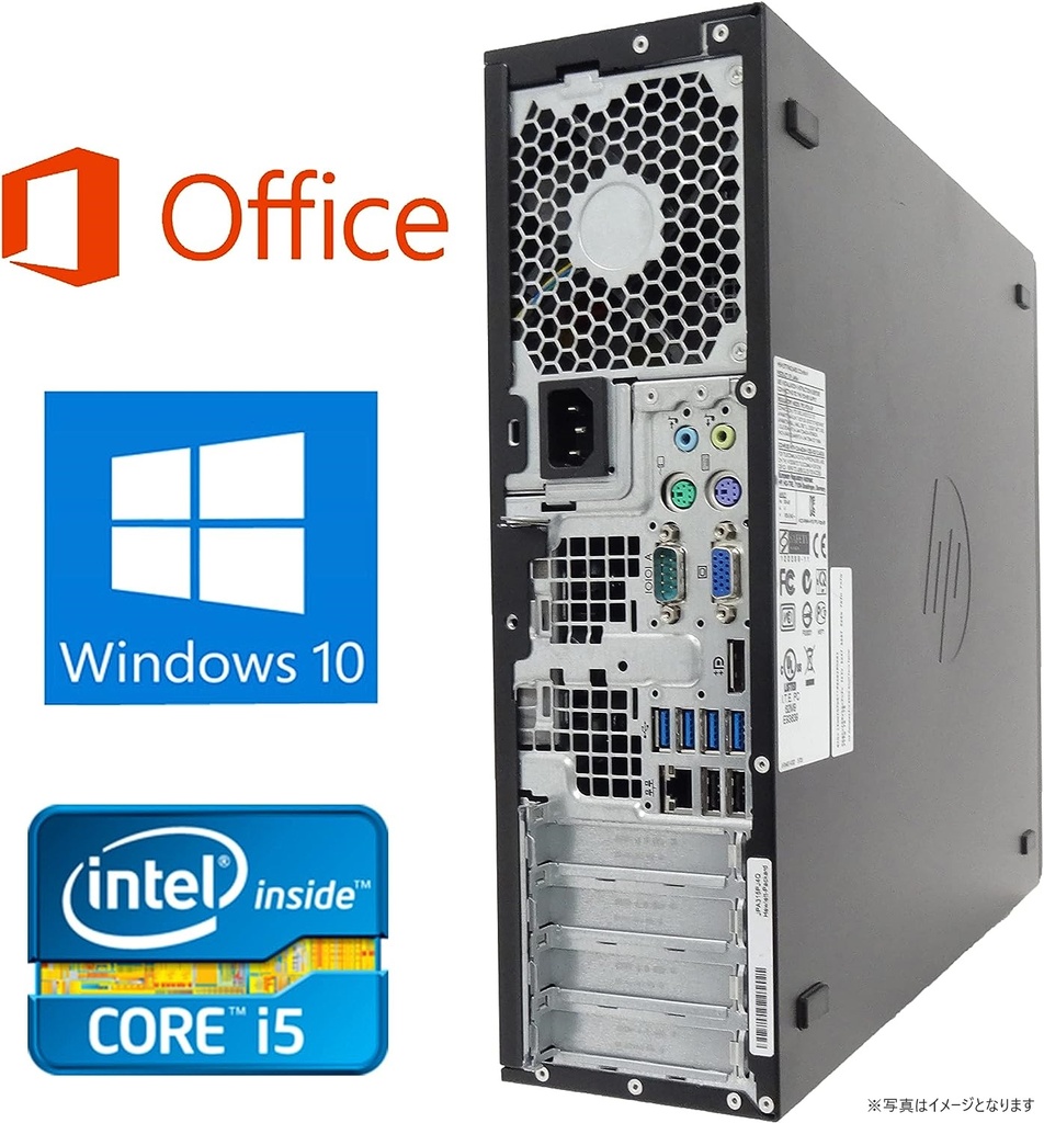 HP (エイチピー) デスクトップPC 8300/MS Office H&B 2019/Win 10 Pro/Core i5-3470S/WIFI/Bluetooth/DVD/8GB/256GB SSD (整備済み品)