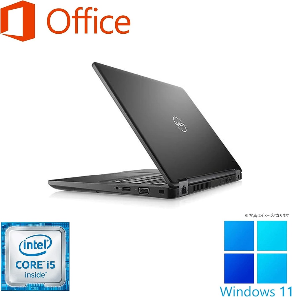 DELL ノートPC latitude 5480/14型FULLHD/Win 11 Pro(English OS)/MS Office H&B 2019/第6世代Core i5-6300U/WIFI/Bluetooth/HDMI/Type-C/US keyboard/8GB/512GB SSD (整備済み品)