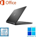 DELL ノートPC latitude 5480/14型FULLHD/Win 11 Pro(English OS)/MS Office H&B 2019/第6世代Core i5-6300U/WIFI/Bluetooth/HDMI/Type-C/US keyboard/8GB/512GB SSD (整備済み品)