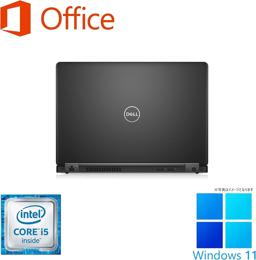 DELL ノートPC latitude 5480/14型FULLHD/Win 11 Pro(English OS)/MS Office H&B 2019/第6世代Core i5-6300U/WIFI/Bluetooth/HDMI/Type-C/US keyboard/8GB/512GB SSD (整備済み品)