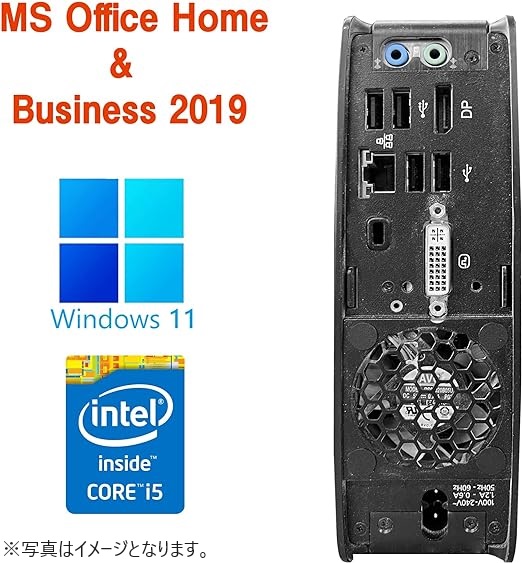 DELL ミニPC 7060/MS Office H&B 2019/Win 11 Pro/Core i5-8500T/WIFI/Bluetooth/DP/Type-C/8GB/256GB SSD (整備済み品)