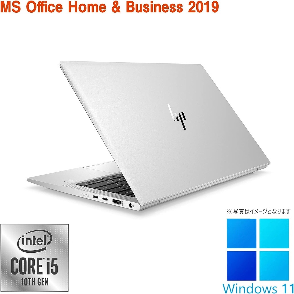 HP (エイチピー) ノートPC 830G7/13.3型フルHD/Win 11 Pro/MS Office H&B 2019/Core i5-10210U/WEBカメラ/WIFI/Bluetooth/HDMI/Type-C/16GB/512GB SSD (整備済み品)
