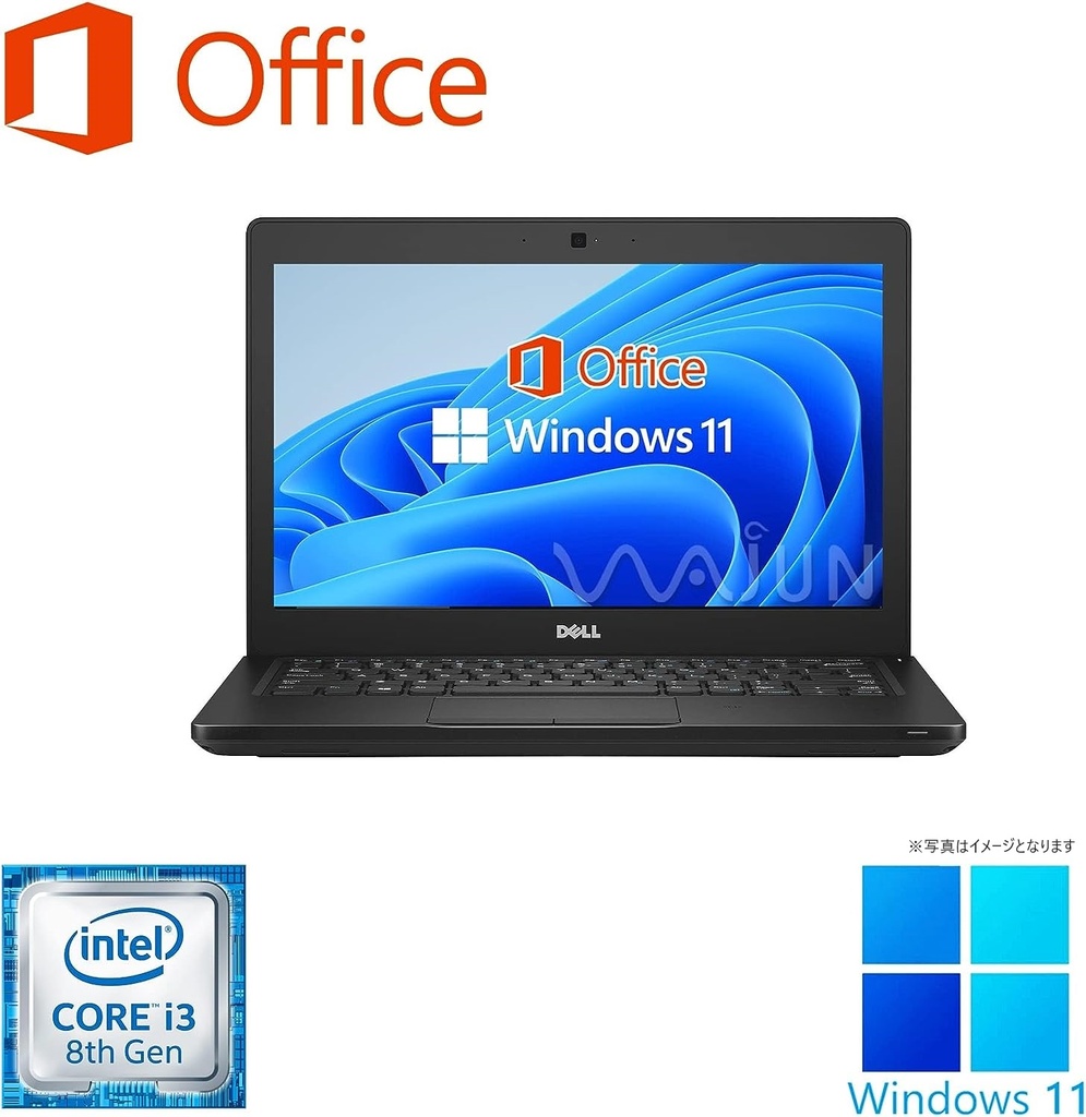 DELL ノートPC 3568/15.6型/10キー/Win 11 Pro/MS Office H&B 2019/Core i3-6006U/WEBカメラ/WIFI/Bluetooth/HDMI/DVD-RW/8GB/256GB SSD (整備済み品)