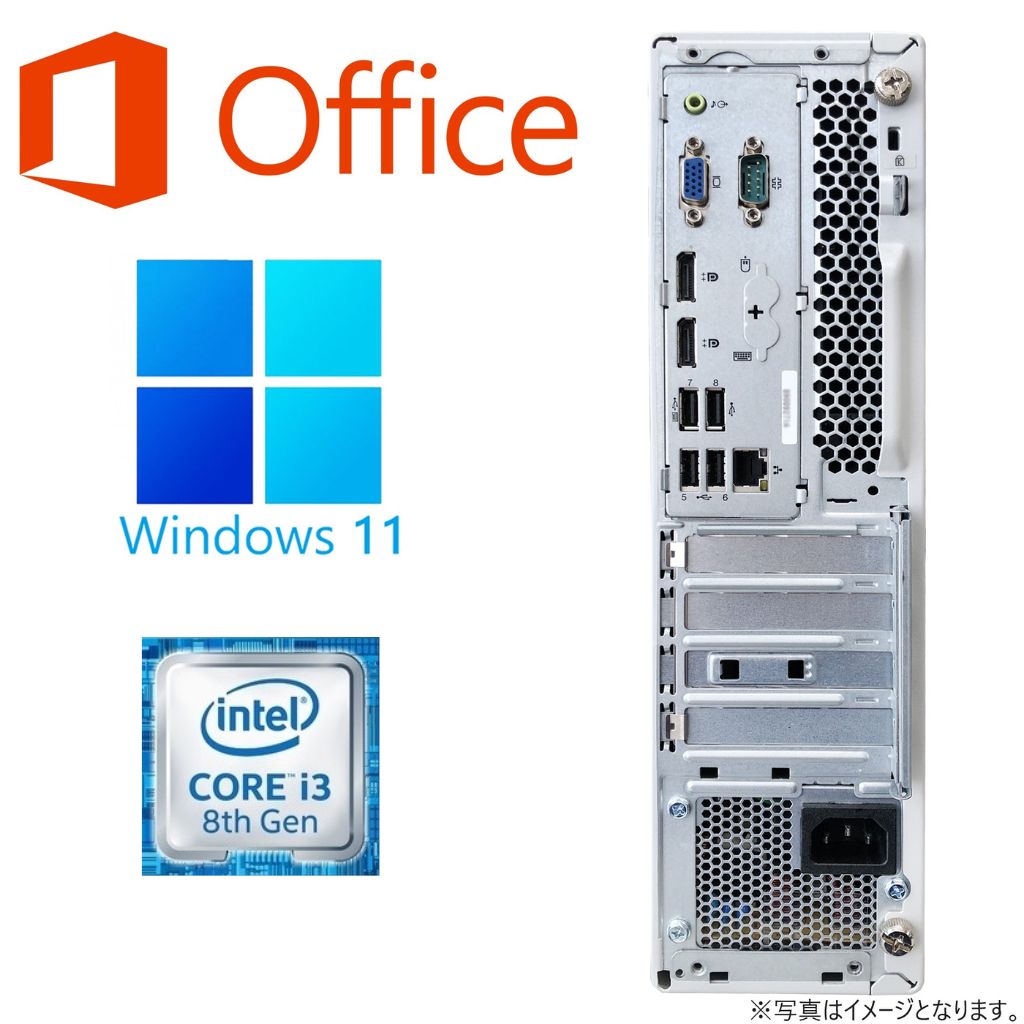 NEC ミニPC MC/Win 11 Pro/MS Office H&B 2019/Core i3-6100T/WIFI/Bluetooth/16GB/256GB SSD (整備済み品)