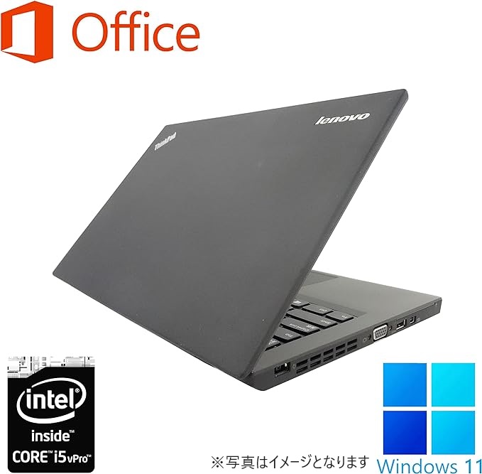 レノボ ノートPC X250/12.5型/Win 11 Pro/MS Office H&B 2019/Core i5-5200U/wajunのWIFI/Bluetooth/4GB/128GB SSD (整備済み品)