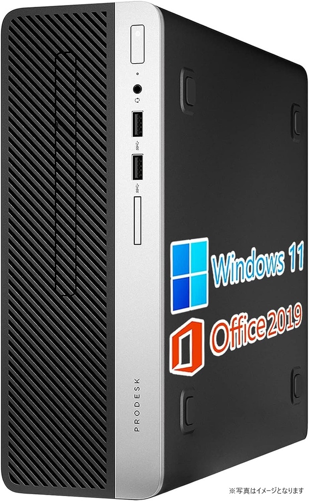 HP (エイチピー) デスクトップPC 400G4/Win 11 Pro/MS Office H&B 2019/Core i5-6500/WIFI/Bluetooth/HDMI/DVD/8GB/128GB SSD (整備済み品)