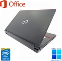 富士通 ノートPC A574/15.6型/Win 11 Pro/MS Office H&B 2019/Core i3-4000M/WIFI/Bluetooth/HDMI/DVD/8GB/128GB SSD (整備済み品)