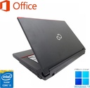 富士通 ノートPC A574/15.6型/Win 11 Pro/MS Office H&B 2019/Core i3-4000M/WIFI/Bluetooth/HDMI/DVD/8GB/128GB SSD (整備済み品)