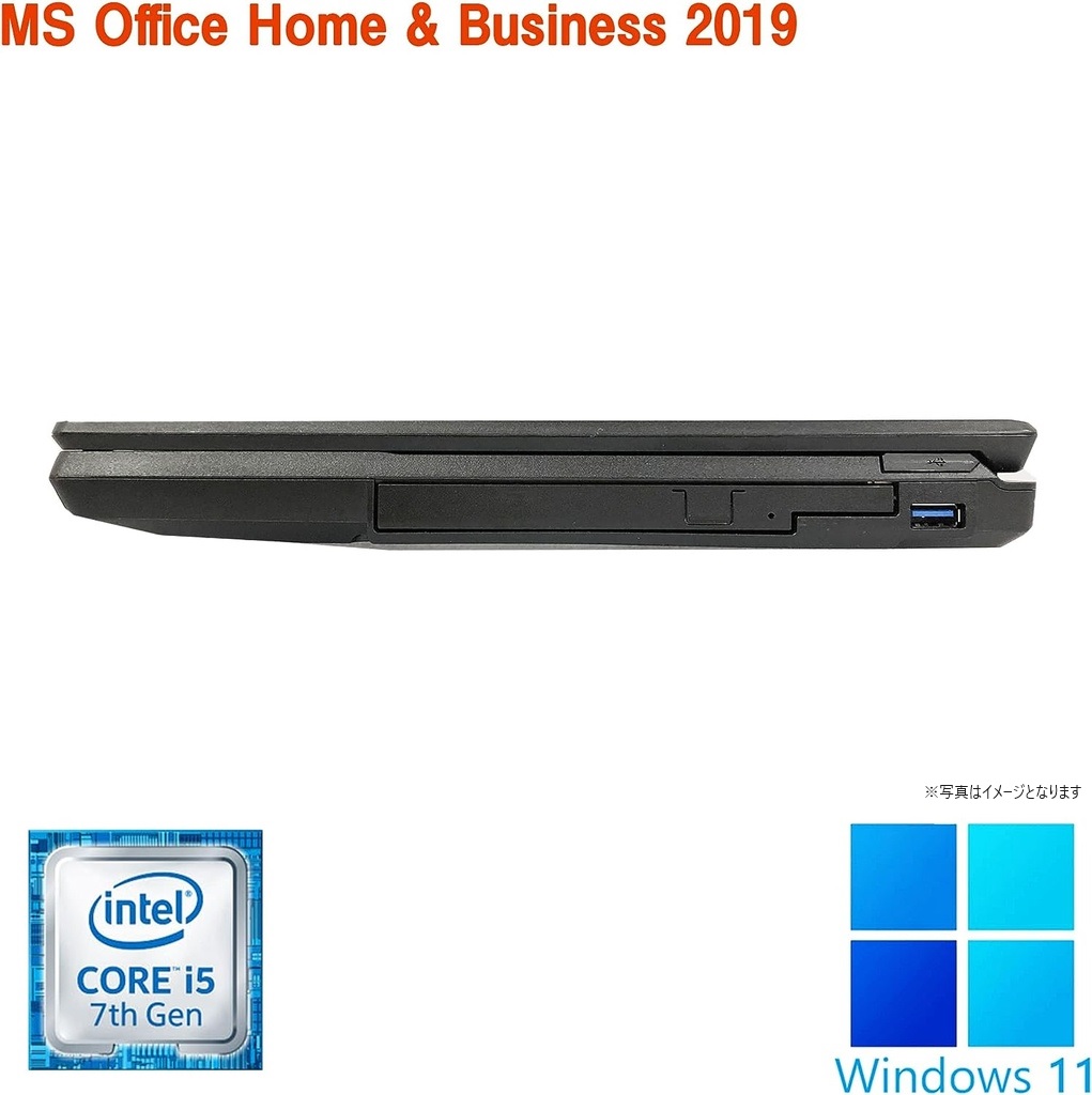 ノートパソコン ノートPC 中古パソコン Windows11 MS office2019 第7世代Corei5 メモリ16GB 新品SSD512GB DVDRW HDMI USB3.0 15.6型 フルHD 富士通A577