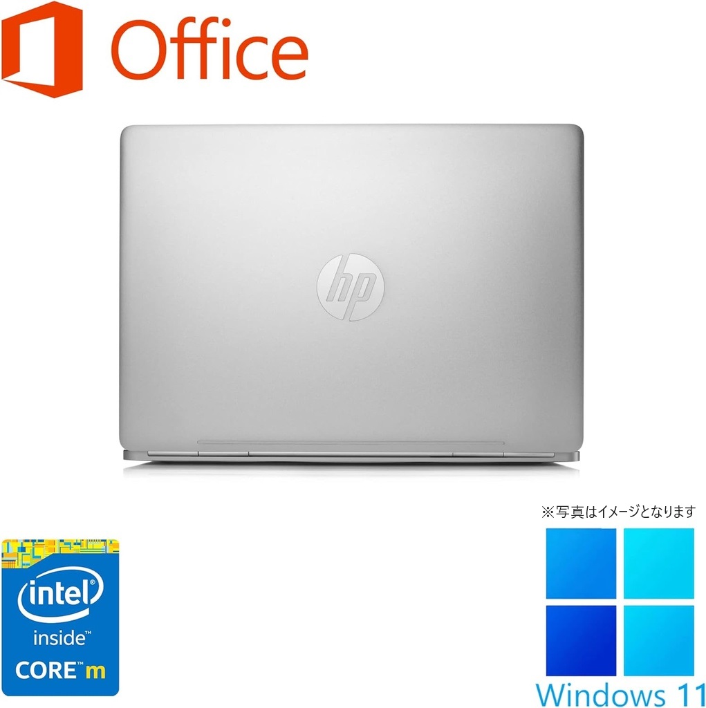 HP (エイチピー) ノートPC G1/12.5型フルHD/Win 11 Pro/MS Office H&B 2019/Core M5-6Y54/WEBカメラ/WIFI/Bluetooth/HDMI/Type-C/8GB/256GB SSD (整備済み品)