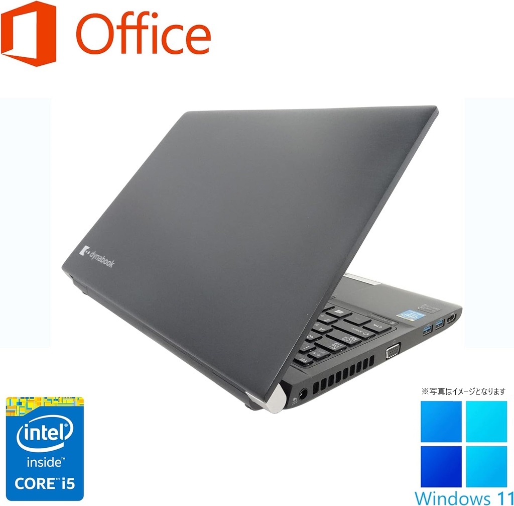 東芝 ノートPC R734/13.3型/Win 11 Pro/MS Office H&B 2019/Core i5-4210M/wajunのWIFI/Bluetooth/HDMI/8GB/256GB SSD (整備済み品)