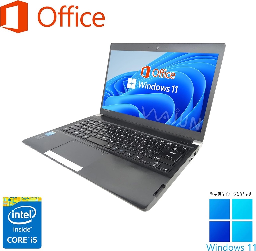 東芝 ノートPC R734/13.3型/Win 11 Pro/MS Office H&B 2019/Core i5-4210M/wajunのWIFI/Bluetooth/HDMI/8GB/256GB SSD (整備済み品)