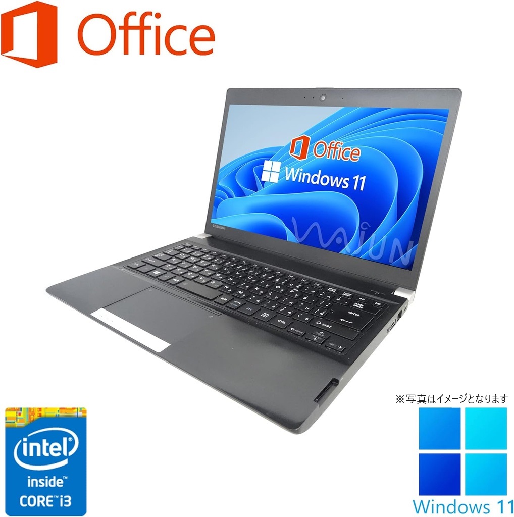 NEC ノートPC R734/13.3型/Win 11 Pro/MS Office H&B 2019/Core i3-4100M/WIFI/Bluetooth/HDMI/8GB/256GB SSD (整備済み品)