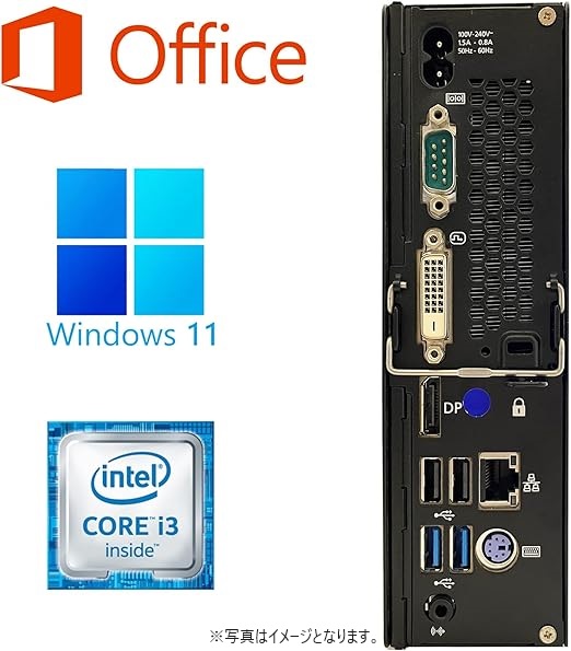 DELL ミニPC 7010/Win 10 Pro/MS Office H&B 2019/Core i7-3770/WIFI/Bluetooth/HDMI/DVD-rom/8GB/128GB SSD (整備済み品)