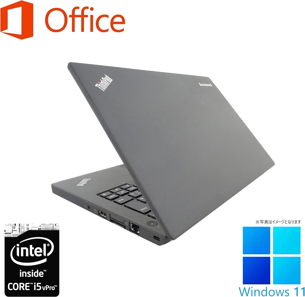 レノボ ノートPC X240/12.5型/Win 11 Pro/MS Office H&B 2019/Core i5-4300U/WEBカメラ/wajunのWIFI/Bluetooth/8GB/256GB SSD (整備済み品)