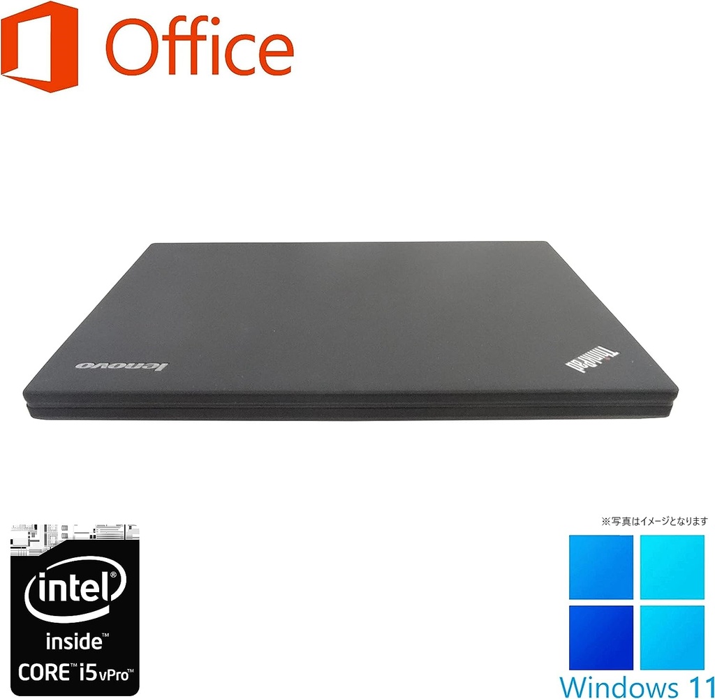 レノボ ノートPC X240/12.5型/Win 11 Pro/MS Office H&B 2019/Core i5-4300U/WEBカメラ/wajunのWIFI/Bluetooth/8GB/256GB SSD (整備済み品)