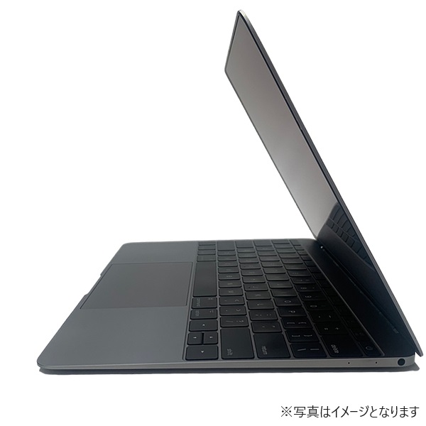 中古 Apple MacBook 12インチ, 1.2GHzデュアルコアIntel Core M3-7Y32（最大3.0GHz）, メモリ8GB SSD256GB グレー色