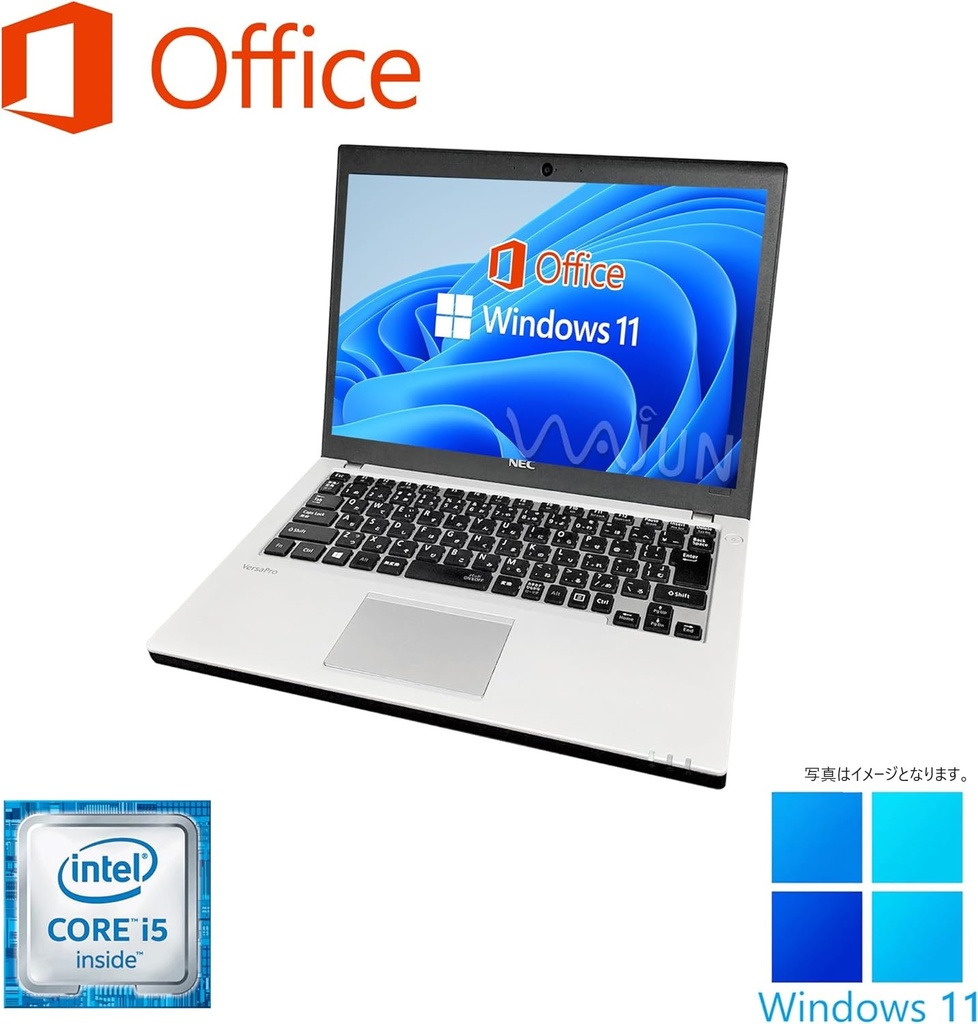 NEC ノートPC VB-1/12.5型/Win 11 Pro/MS Office H&B 2019/Core i5-6200U/WIFI/Bluetooth/HDMI/8GB/128GB SSD (整備済み品)