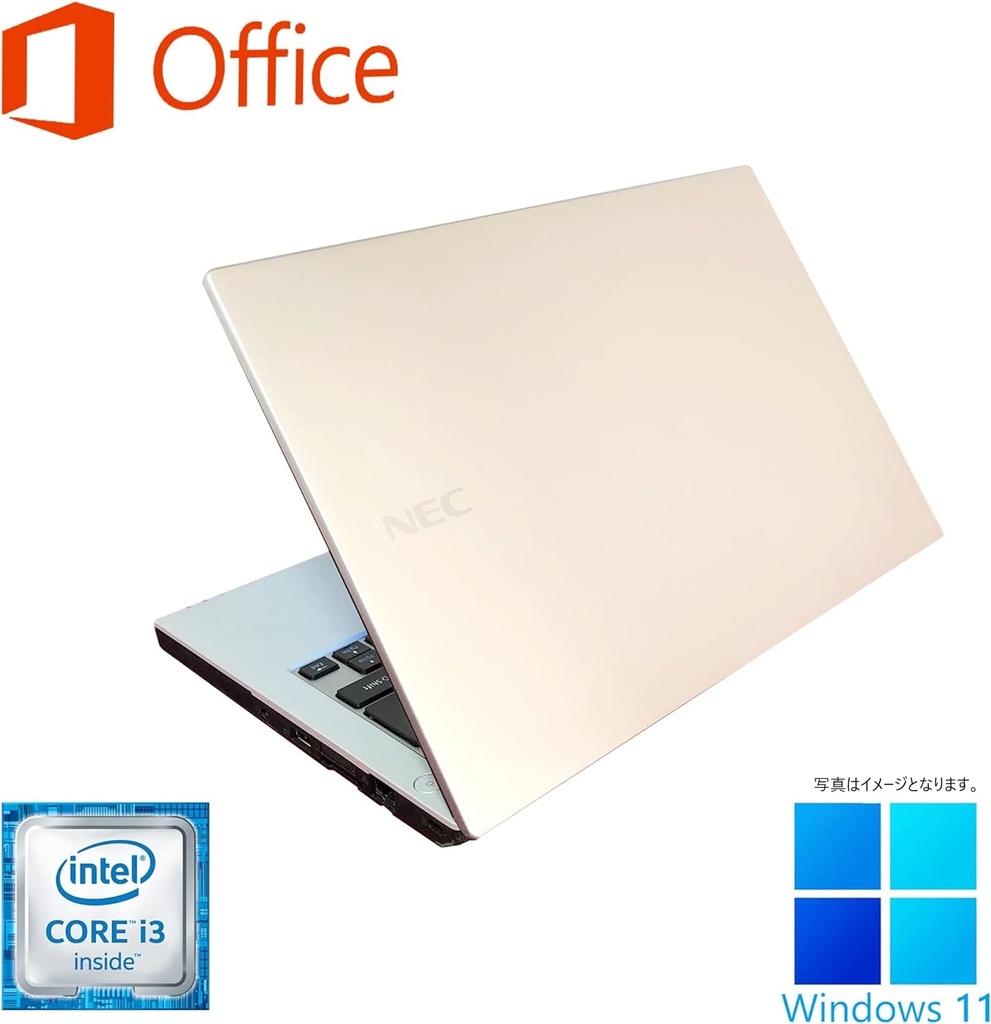 NEC ノートPC VB-U/12型/Win 11 Pro/MS Office H&B 2019/Core i3-6100U/wajunのWIFI/Bluetooth/HDMI/8GB/128GB SSD (整備済み品)