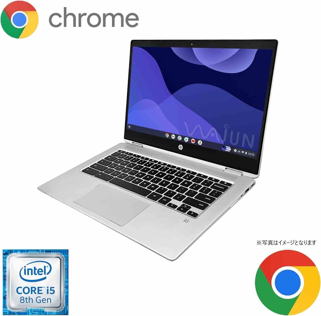 Chromebook HP エイチピー X360G4 /14型/タッチパネル/Chrome OS/Core i5-8250U/WEBカメラ/wajunのWIFI/Bluetooth/Type-C/8GB/64GB eMMC 整備済み中古パソコン