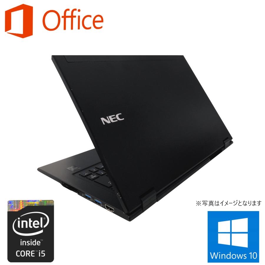 ノートパソコン パソコン Win10 ノートPC 中古 MS Office2019 第5世代Core i5 高速SSD128GB メモリ4GB /カメラ/Bluetooth/WIFI/HDMI NEC VG-N 薄型 軽量