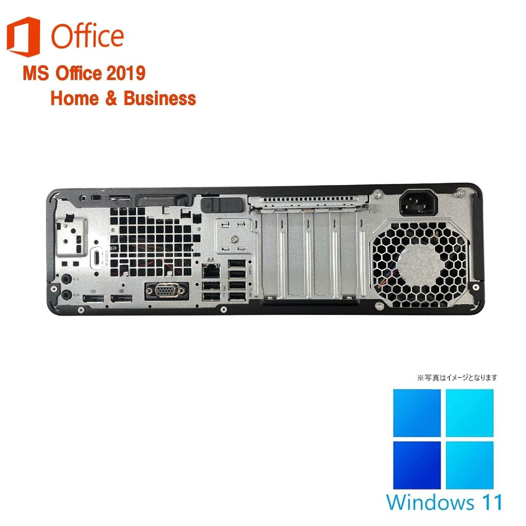 【整備済み品】エイチピー デスクトップPC 800G4 / Win 11 Pro/MS Office H&B 2019 / Core i5-第9世代 / wajunのWIFI/Bluetooth /DVD-RW/ 16GB /128GB SSD