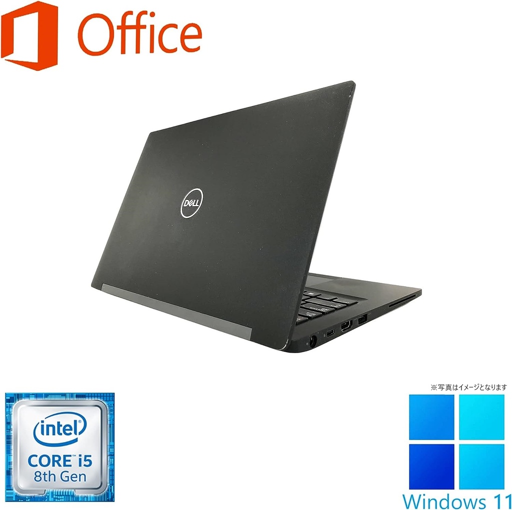 DELL ノートPC 7390/13.3型フルHD/Win 11 Pro/MS Office H&B 2019/Core i5-8250U/WEBカメラ/WIFI/Bluetooth/HDMI/Type-C/8GB/256GB SSD (整備済み品)