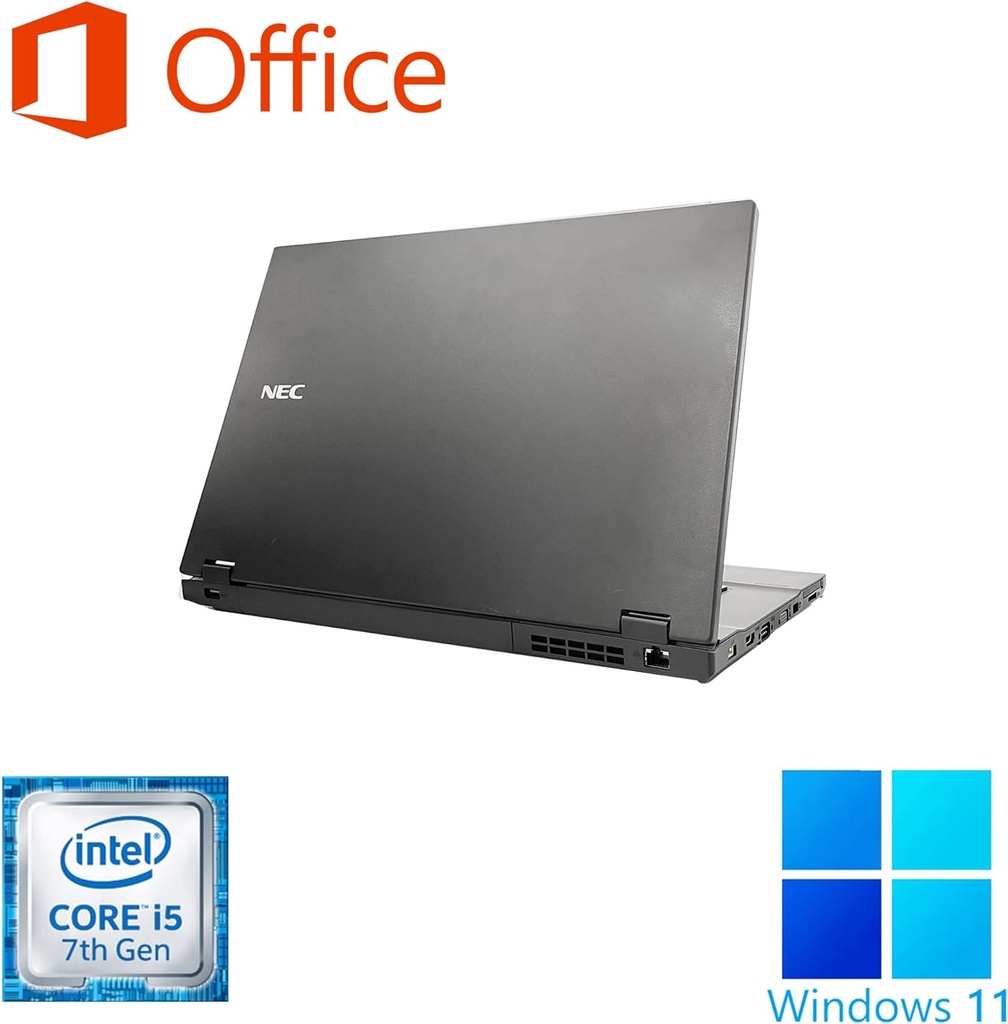 ノートPC VersaPro VX-V / 15.6型 / Win 11 Pro/MS Office H&B 2019 / Core i5-7200U / wajunのWIFI/Bluetooth/HDMI/DVD / 8GB / 256GB SSD (整備済み品)