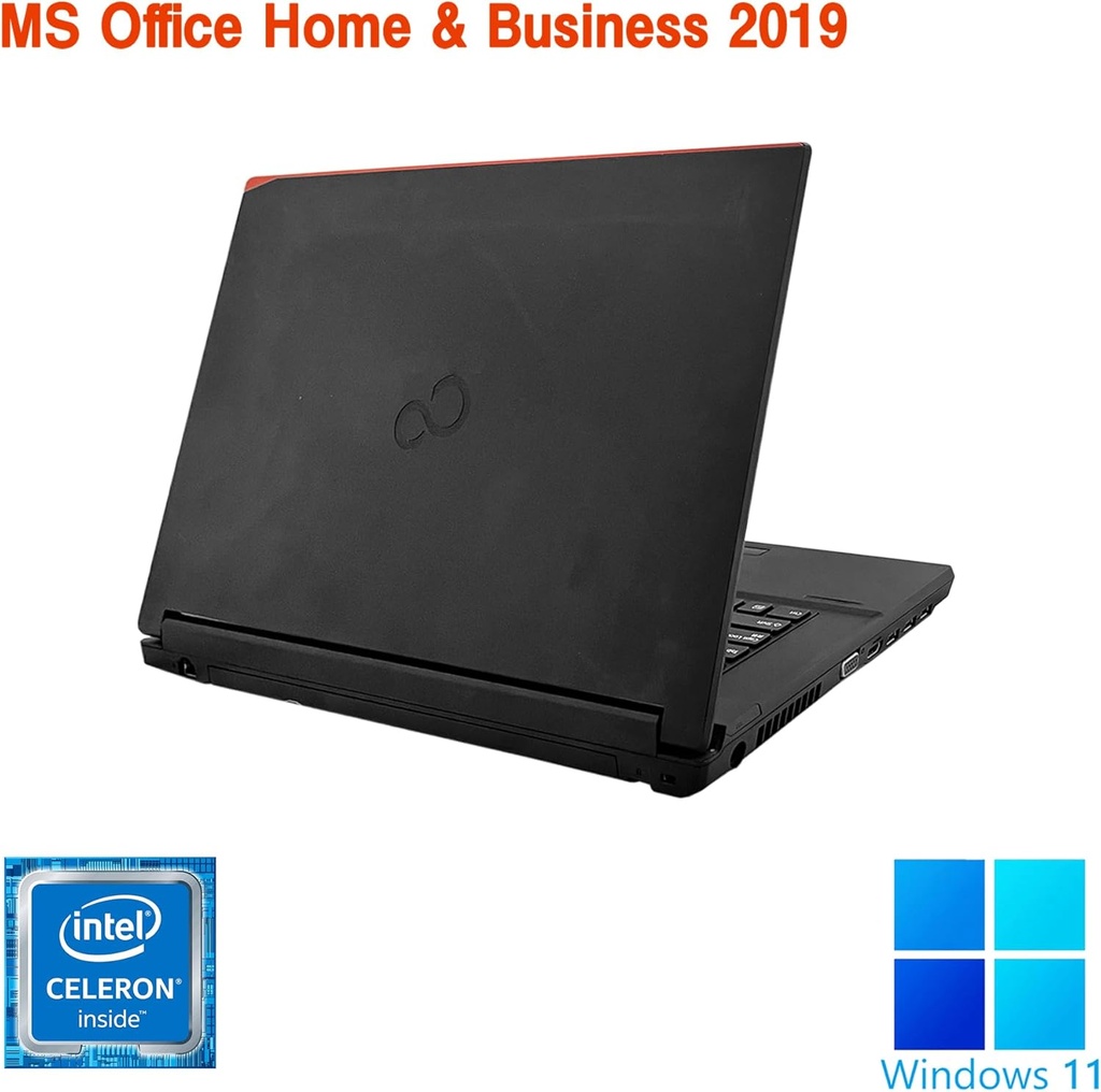 富士通 ノートPC A579 /15.6型/ Win11 Pro/MS Office H&B 2019 / Celeron 4205U / wajunのWIFI/Bluetooth/HDMI/8GB/256GB SSD/整備中古品