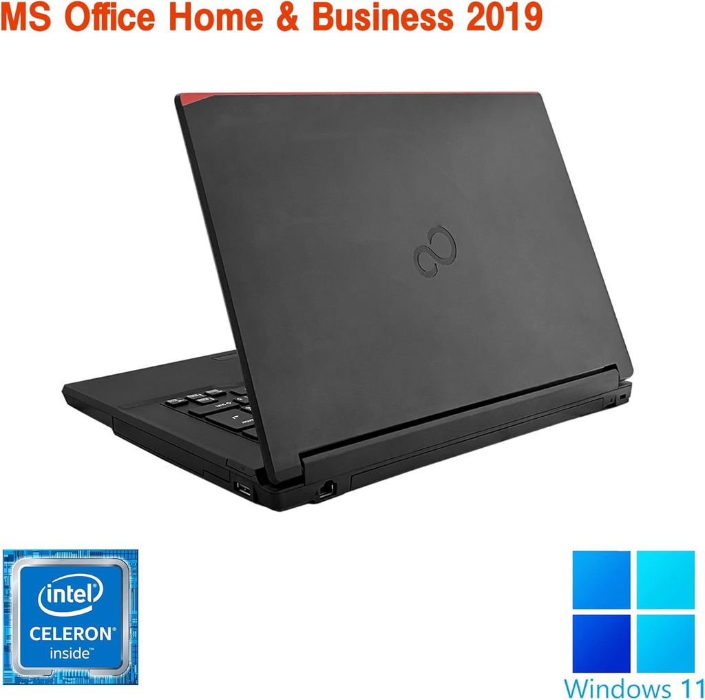 富士通 ノートPC A579 /15.6型/ Win11 Pro/MS Office H&B 2019 / Celeron 4205U / wajunのWIFI/Bluetooth/HDMI/8GB/256GB SSD/整備中古品