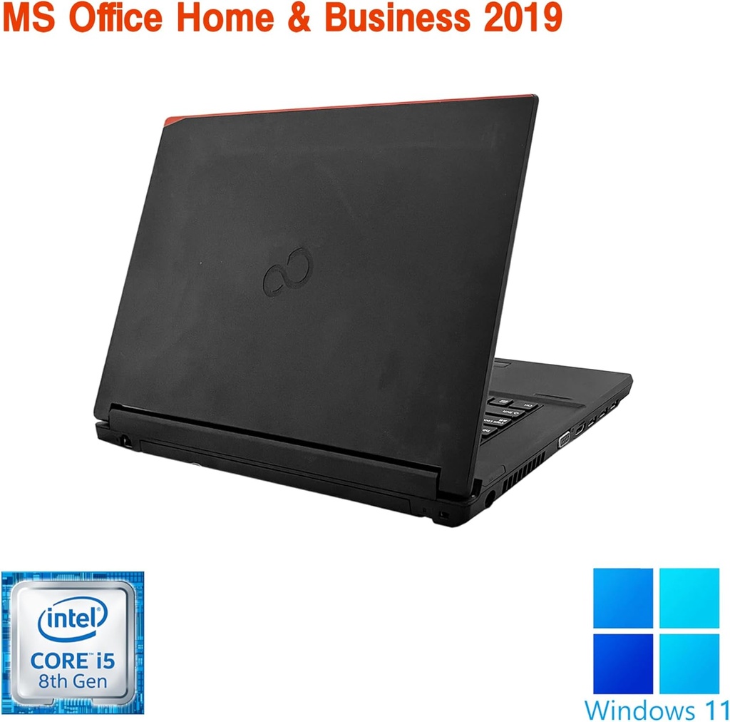 整備済み品  富士通 ノートPC A579 / 15.6型 / Win11 Pro/MS Office H&B 2019 / Core i5-8365U /WIFI/Bluetooth/HDMI / 16GB/512GB SSD